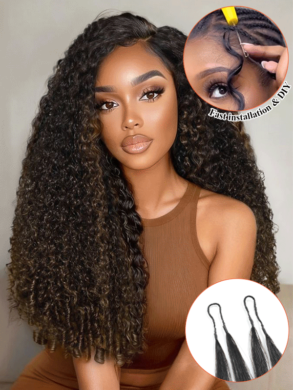 Burmese Curly Feather Crochet Human Hair Extensions – T30 | Coliki Hair