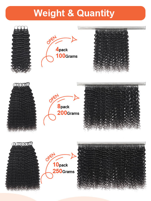 Deep Wave Feather Crochet Human Hair Extensions – Natural Black | Coliki Hair