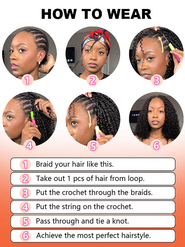 Burmese Curly Feather Crochet Human Hair Extensions – Natural Black | Coliki Hair